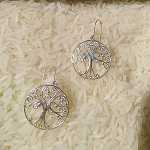 Tree of life .925 sterling silver earrings
